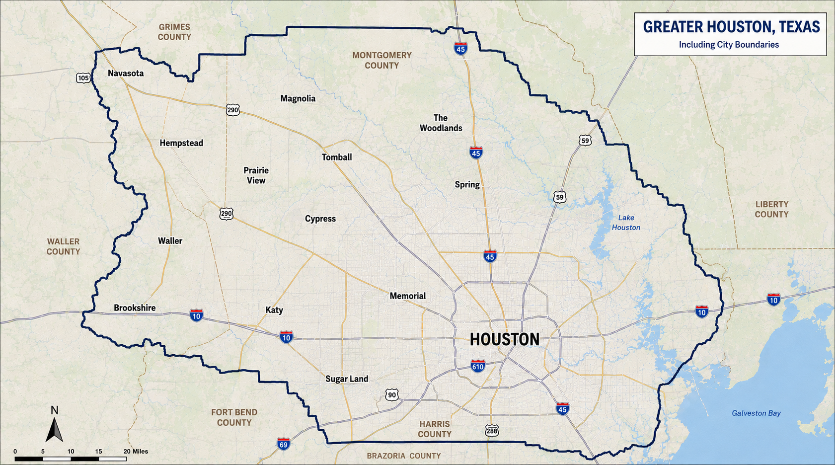 Lone Cedar Outdoor Living service area — greater Houston, Texas